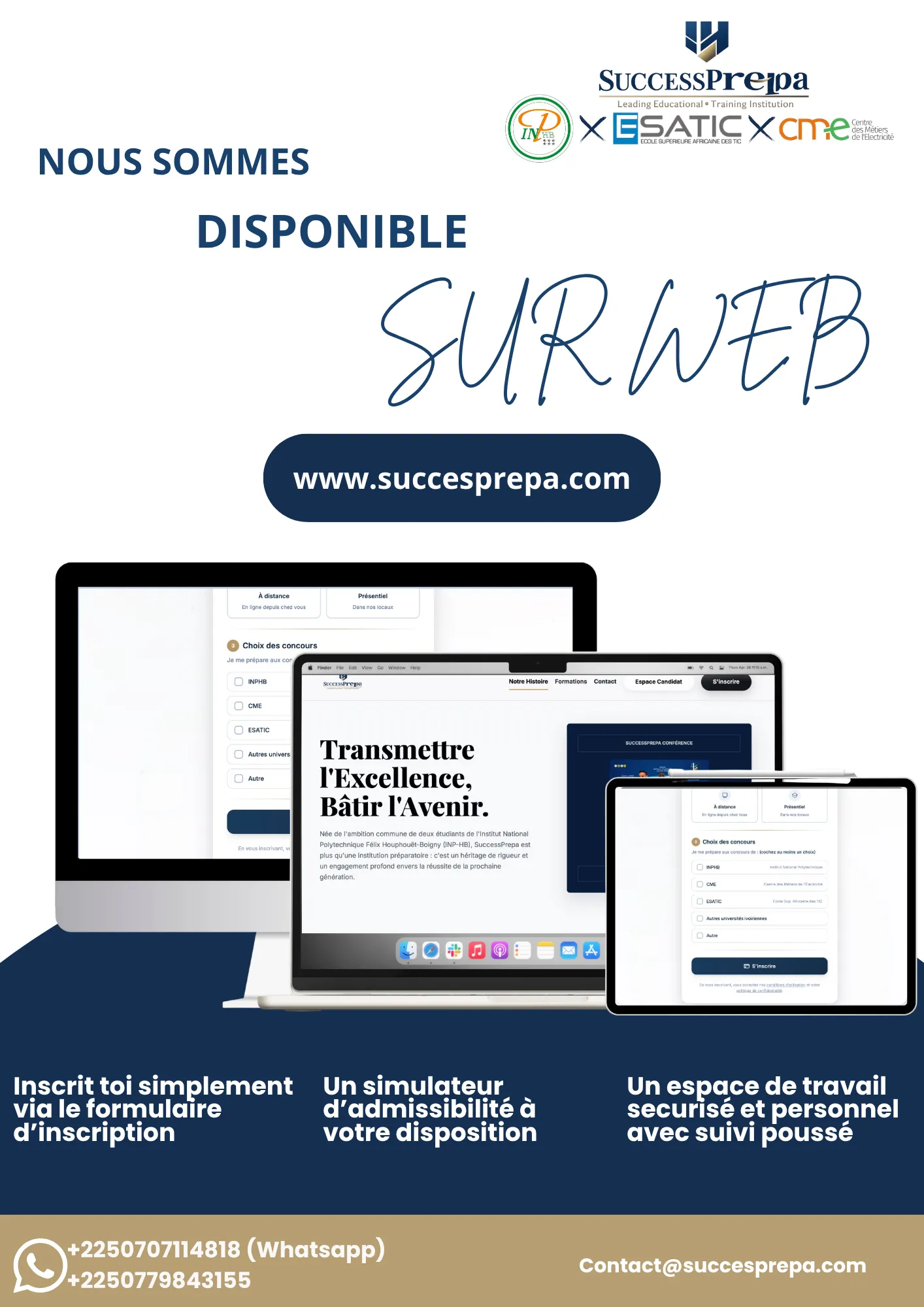 Site internet SuccessPrepa